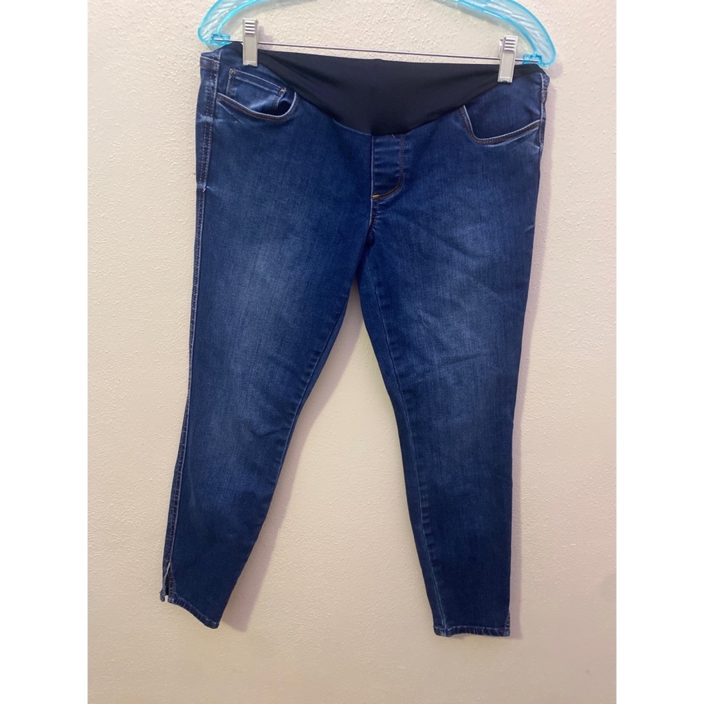 Kut From The Kloth Tummy Panel Maternity Side Slit Ankle Jeans Size 6 Maternity